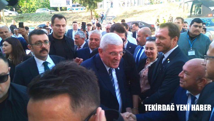 MÜSAVAT DERVİŞOĞLU TEKİRDAĞ’A GELDİ