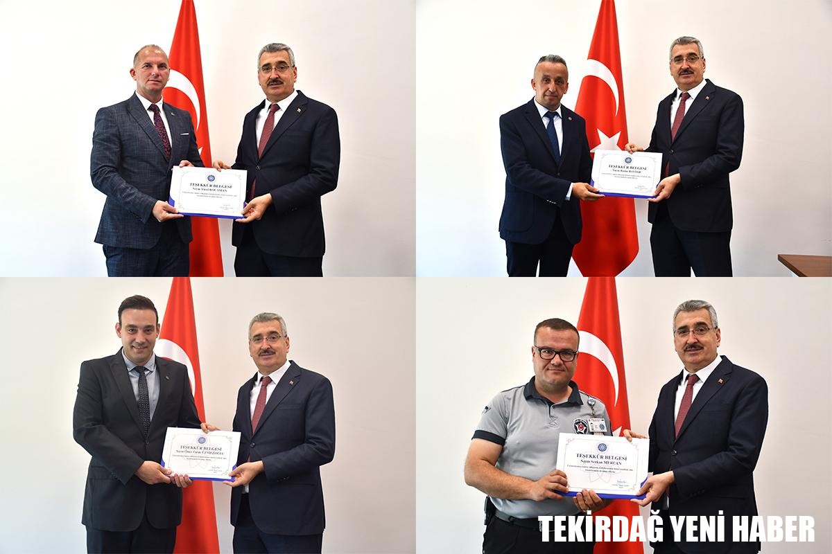 ÜNİVERSİTEMİZ KORUMA VE GÜVENLİK GÖREVLİLERİNE TEŞEKKÜR BELGESİ