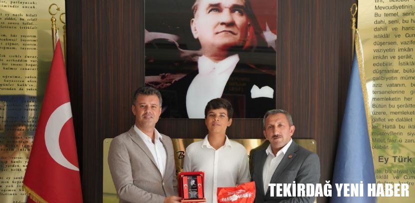 Başkan Sarıkurt´tan LGS Şampiyonuna Tebrik Ziyareti