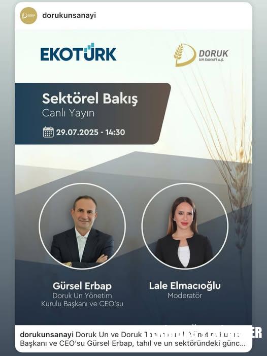 GÜRSEL ERBAP, EKOTÜRK TV’DE SEKTÖRÜ DEĞERLENDİRECEK