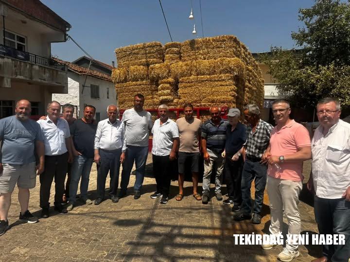 Şarköy’de Orman Yangınında Zarar Gören Çiftçilere Saman Balya Desteği