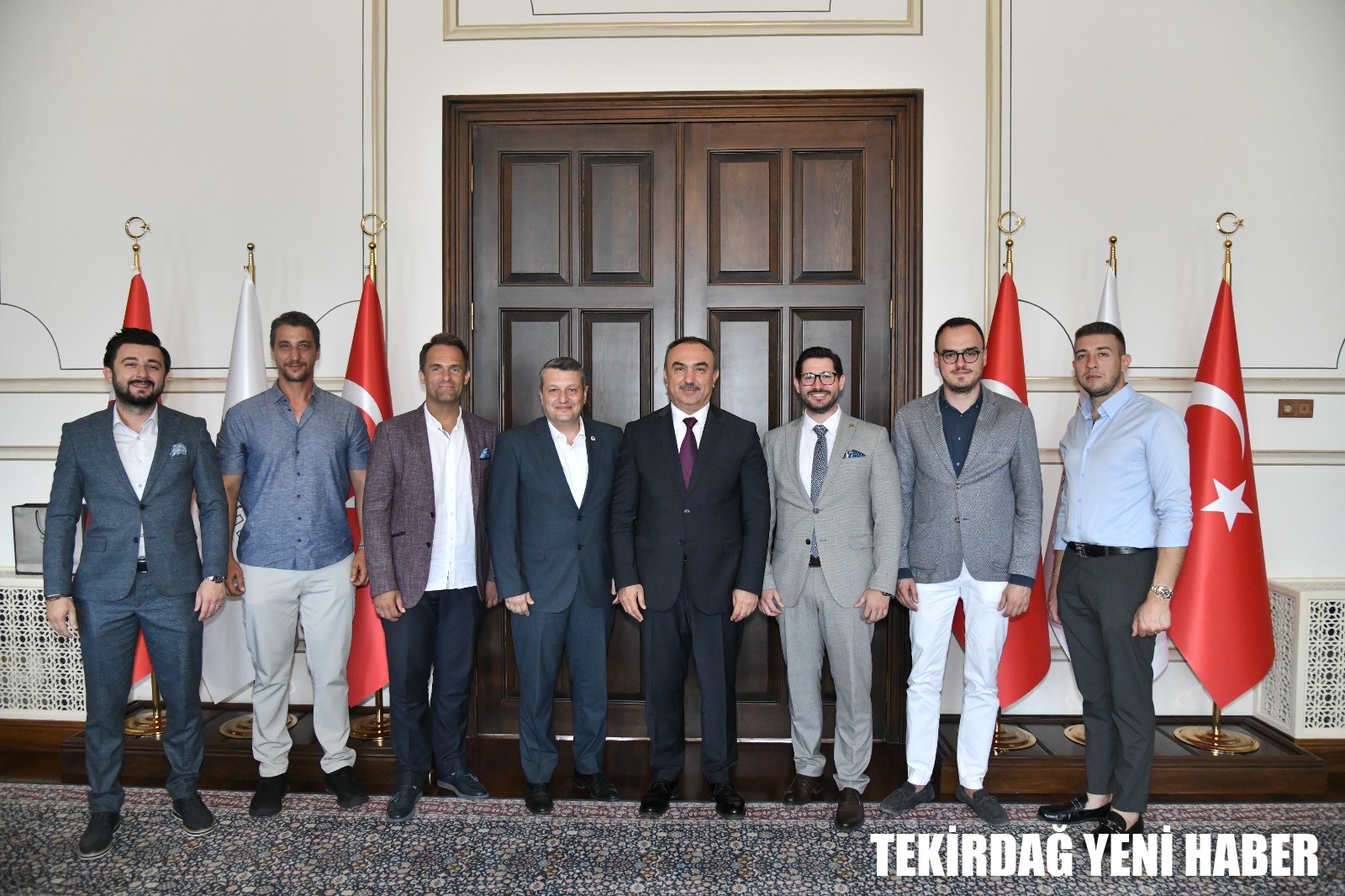 Tekirdağ Genç Yönetici ve İş Adamları Derneği Başkan ve Üyeleri Vali Soytürk’ü Ziyaret Etti