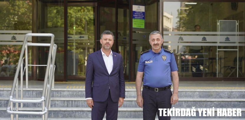 Tekirdağ İl Emniyet Müdürü Turanlı`dan Başkan Sarıkurt`a Ziyaret