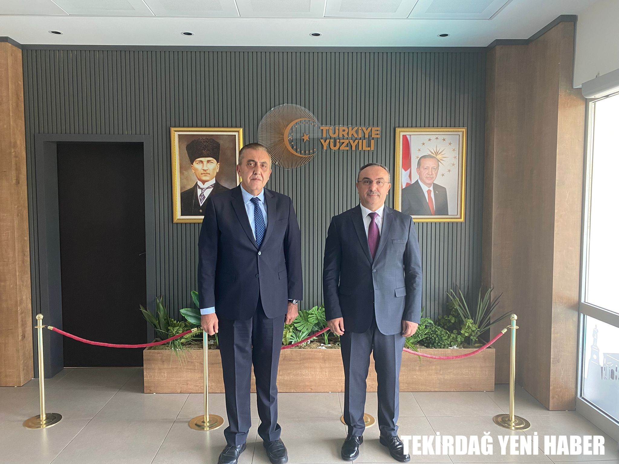 Vali Soytürk Süleymanpaşa Kaymakamlığına Atanan Mahmut Nedim Tunçer’i Ziyaret Etti