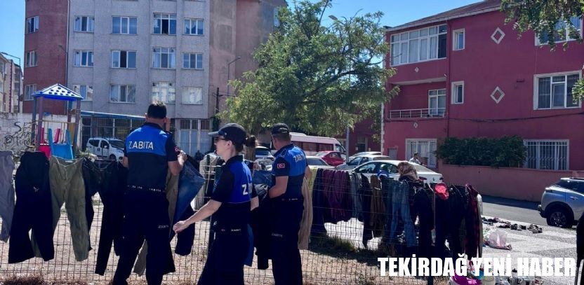 Çorlu Zabıtası`ndan İzinsiz Tezgâh Açanlara Denetim