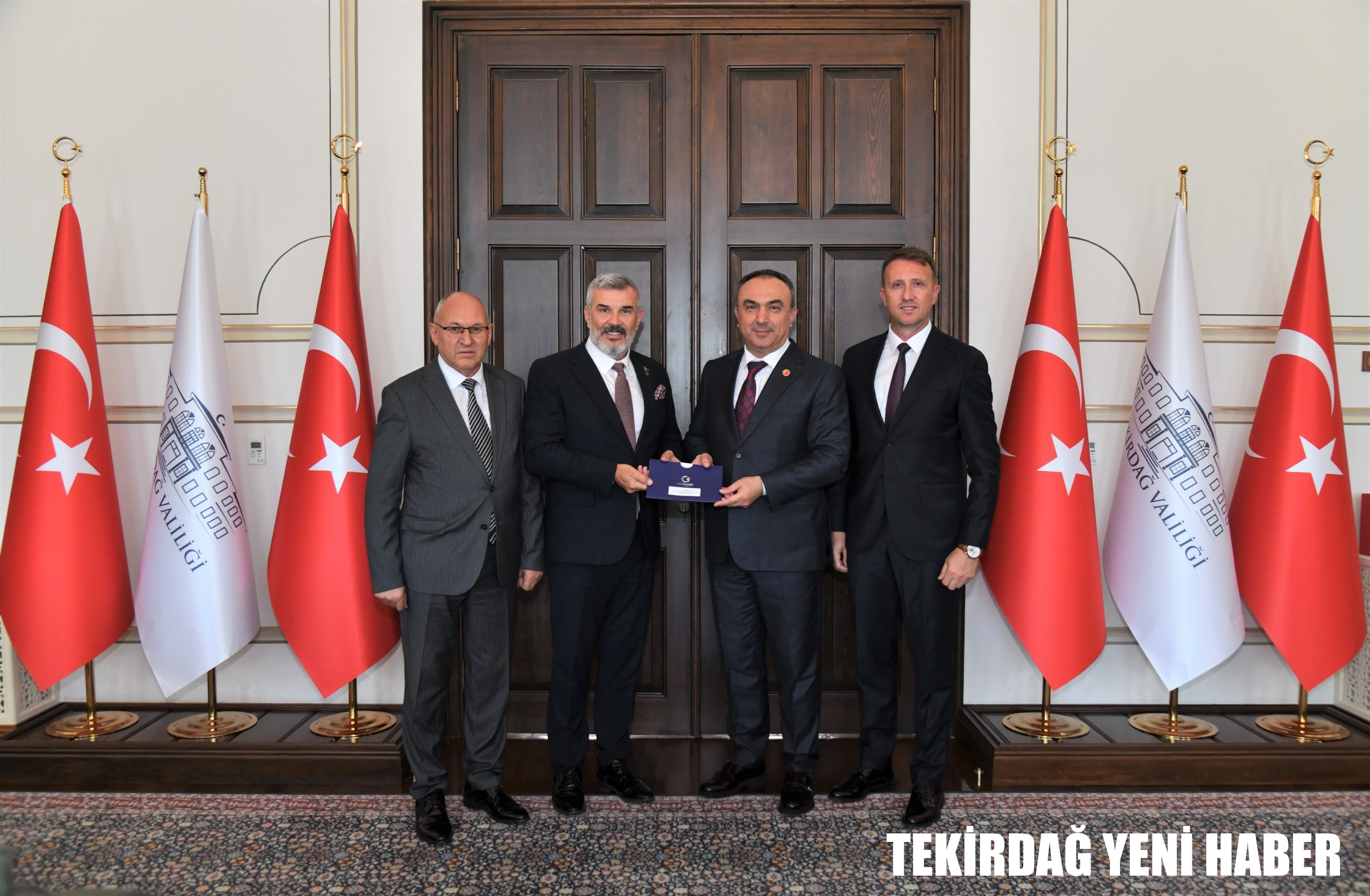 ÇTSO Başkanı Çetin Vali Soytürk’ü Çerkezköy Endüstriyel Fuarı’na Davet Etti