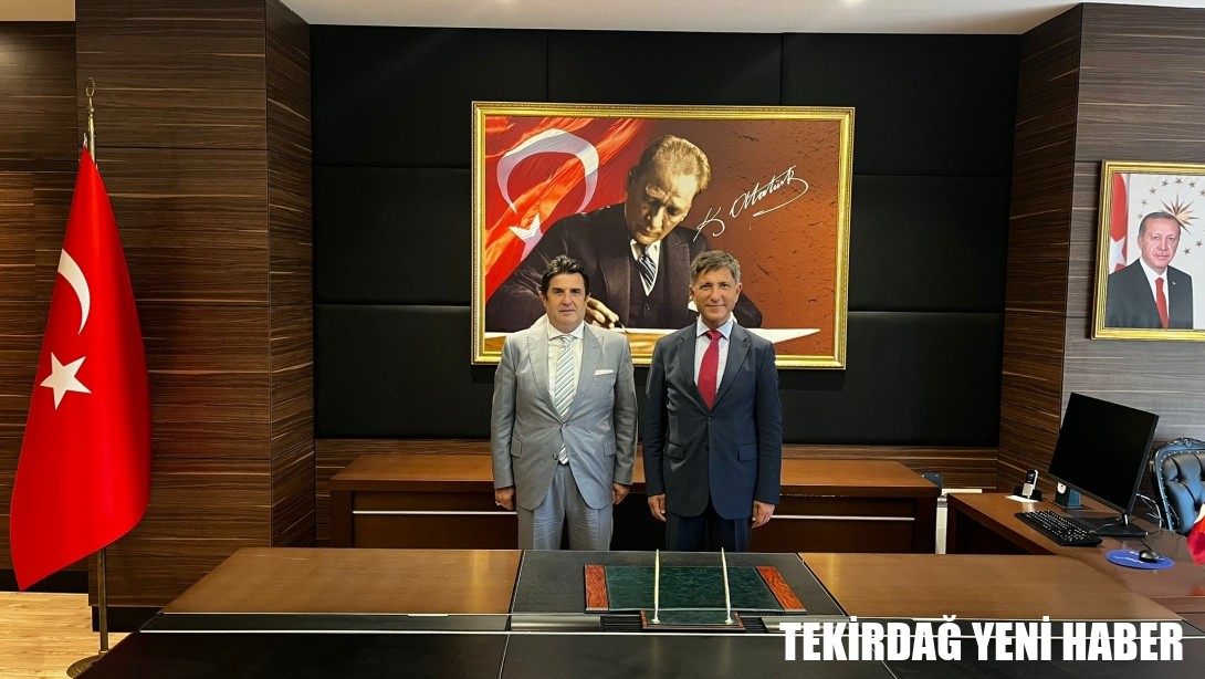 İl Millî Eğitim Müdürü Dr. Aziz Yeniyol’dan Çorlu Kaymakamı Niyazi Erten’e Hayırlı Olsun Ziyareti