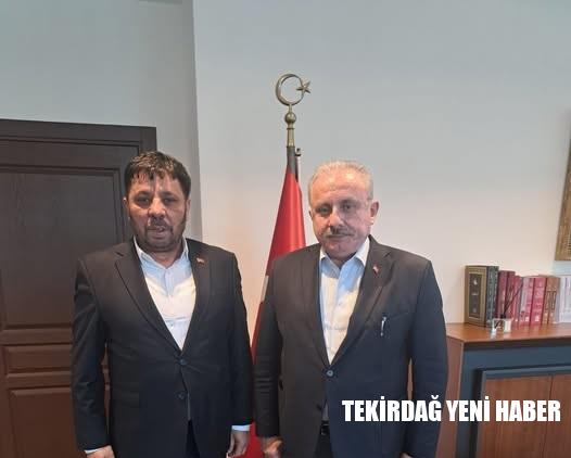 Tekirdağ Roman Dernekleri Federasyonu Başkanı Göksel Fil’den Şentop’a Ziyaret