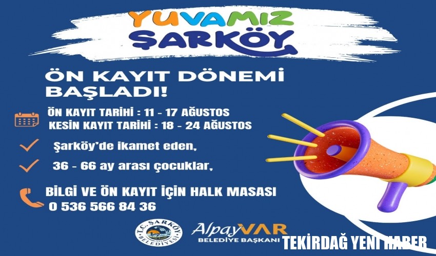Yuvamız Şarköy, yeni dönem miniklerini bekliyor.