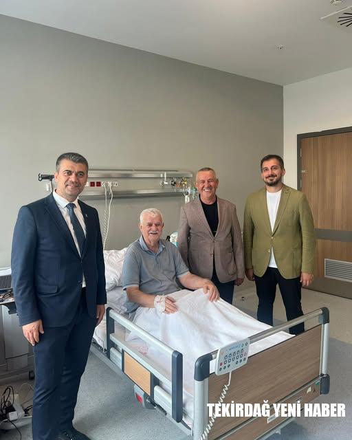 AK Parti İl Başkanı Ali Gümüş’ten Gazeteci Ersin Bilmeç’e Geçmiş Olsun Ziyareti
