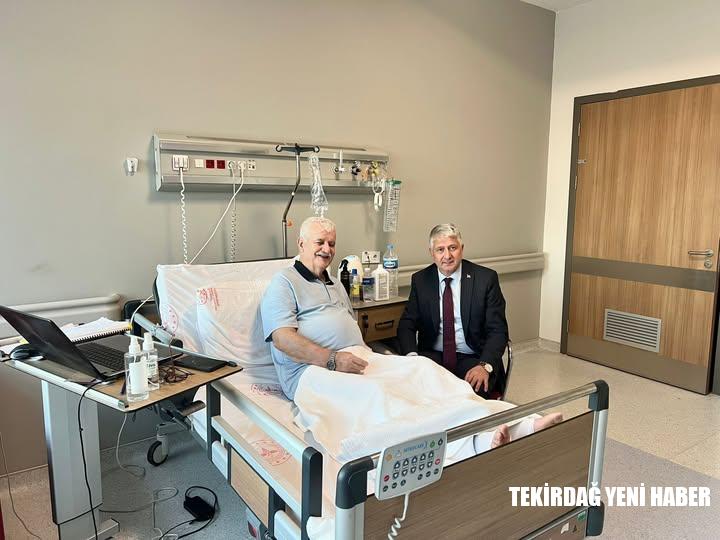 AK Parti Kapaklı Belediye Başkan A.Adayı Akın Yılmaz’dan Ersin Bilmeç’e Geçmiş Olsun Ziyareti