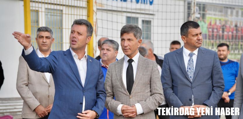 Başkan Sarıkurt, Kaymakam Erten`i Çorlu Belediyesi Spor Tesislerinde Ağırladı