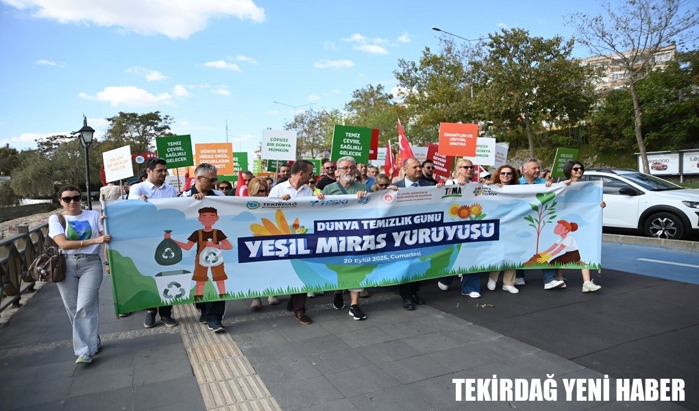 DÜNYA TEMİZLİK GÜNÜ TEKİRDAĞ’DA RENKLİ ETKİNLİKLERLE KUTLANDI