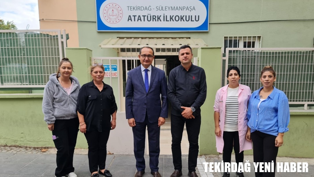 İlçe Milli Eğitim Müdürü Fahri KIRMIZI, İlçemiz Atatürk İlkokulunu Ziyaret Etti.