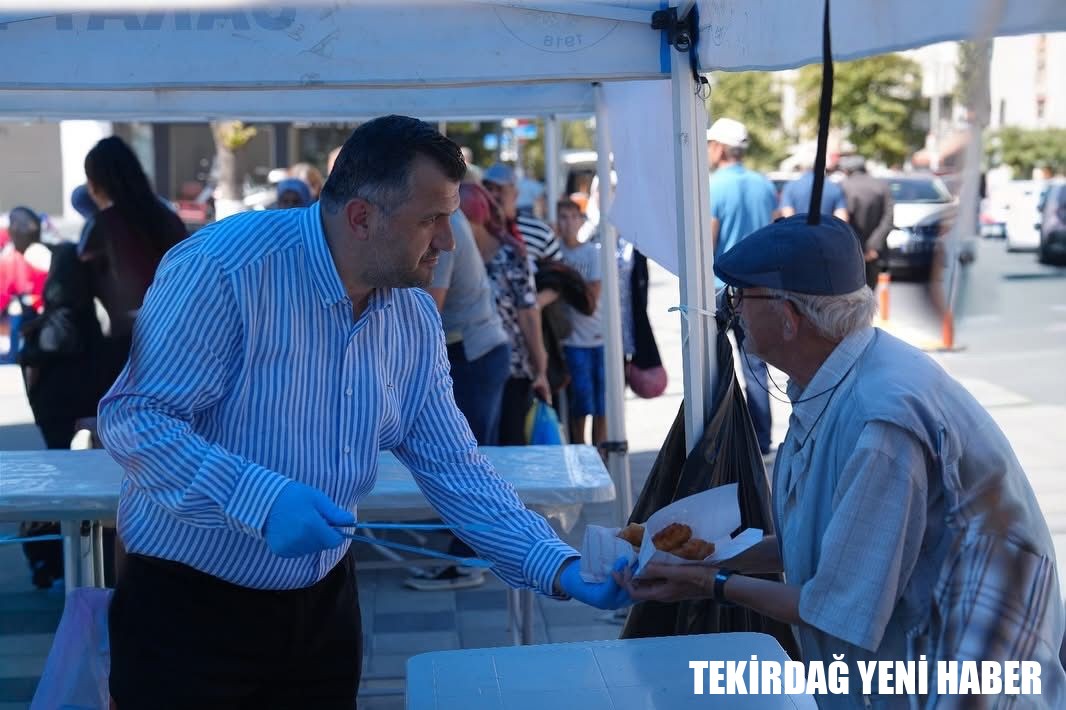 Saray belediyesi’nden mevlid kandili’nde lokma ikramı