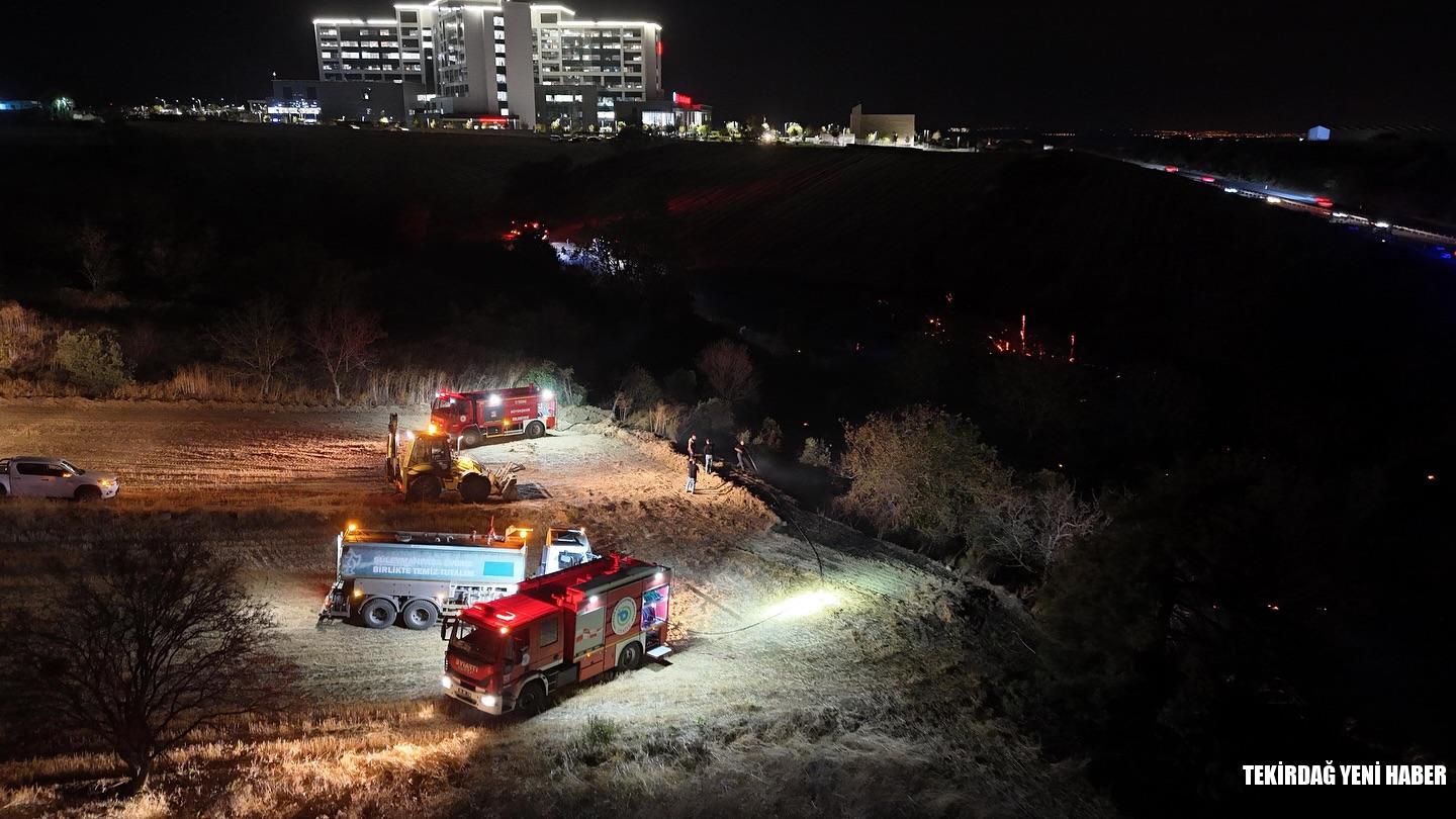 Süleymanpaşa Çevre Yolu’ndaki Yangın Kontrol Altına Alındı