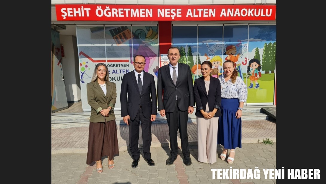 Süleymanpaşa Kaymakamı  Mahmut Nedim TUNÇER, İlçemiz Şehit Öğretmen Neşe Alten Anaokulunu Ziyaret Etti.