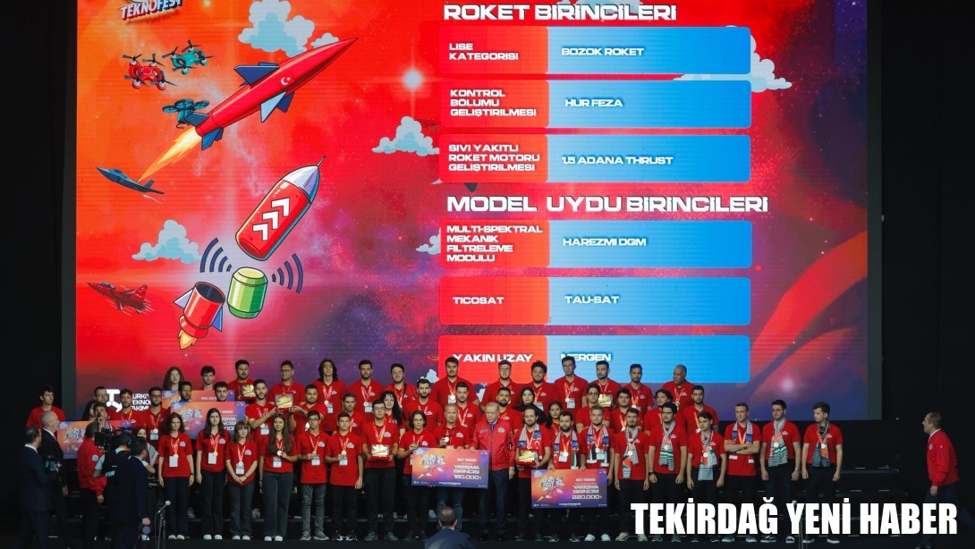 Tekirdağlı Öğrenciler TEKNOFEST 2025’te Türkiye Birincilikleriyle Göz Doldurdu