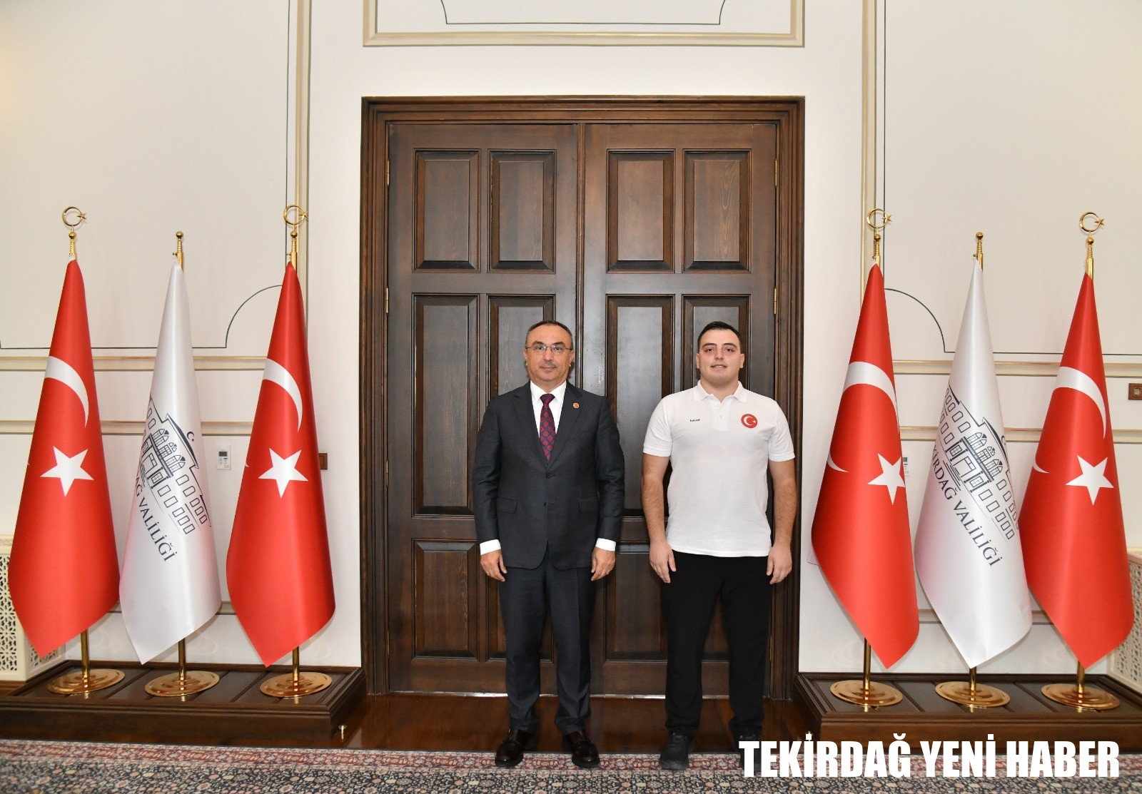 Vali Soytürk Tekirdağ Atletizm İl Temsilcisini Makamında Kabul Etti
