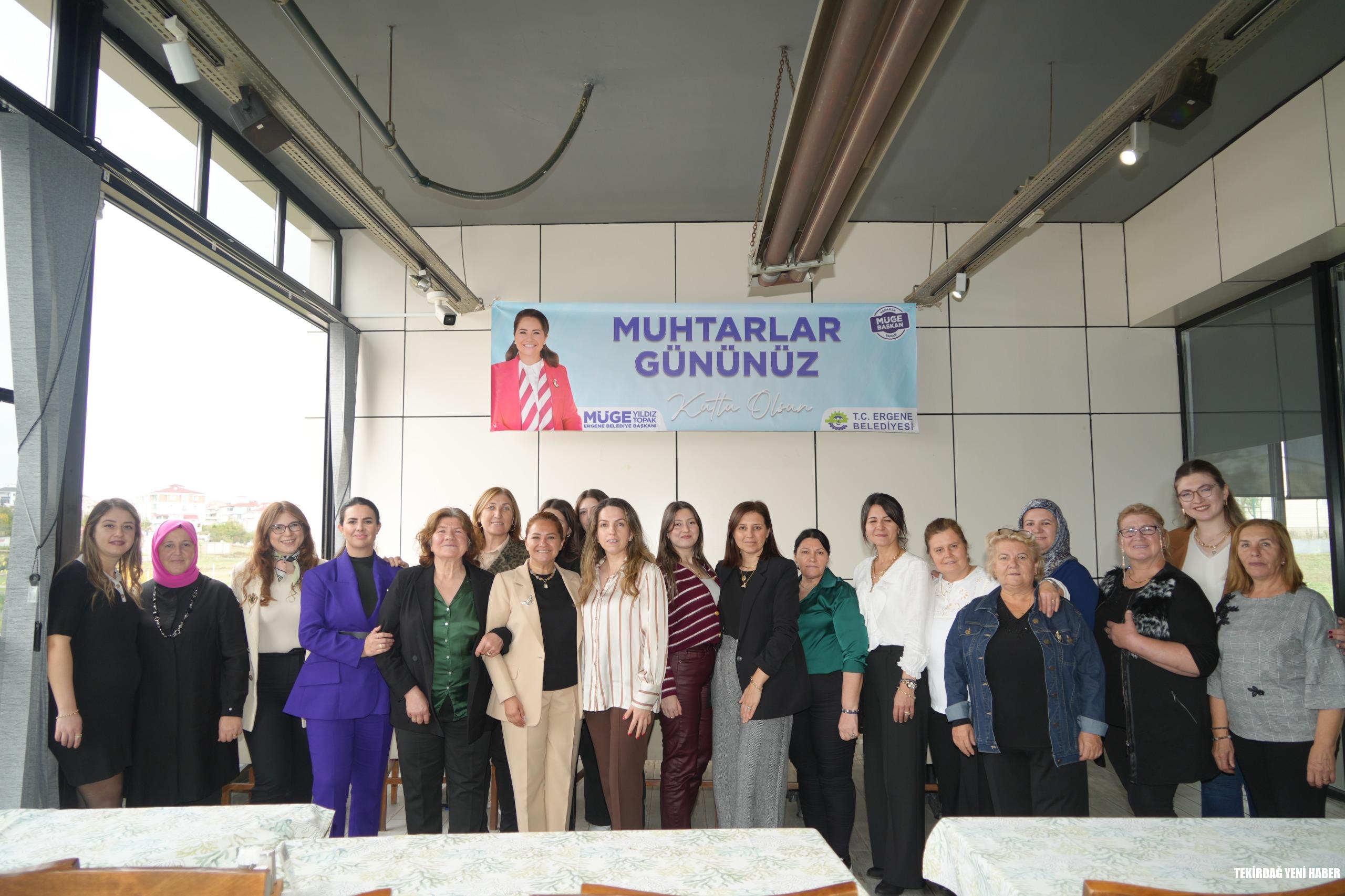 19 EKİM MUHTARLAR GÜNÜ ERGENE’DE KUTLANDI!