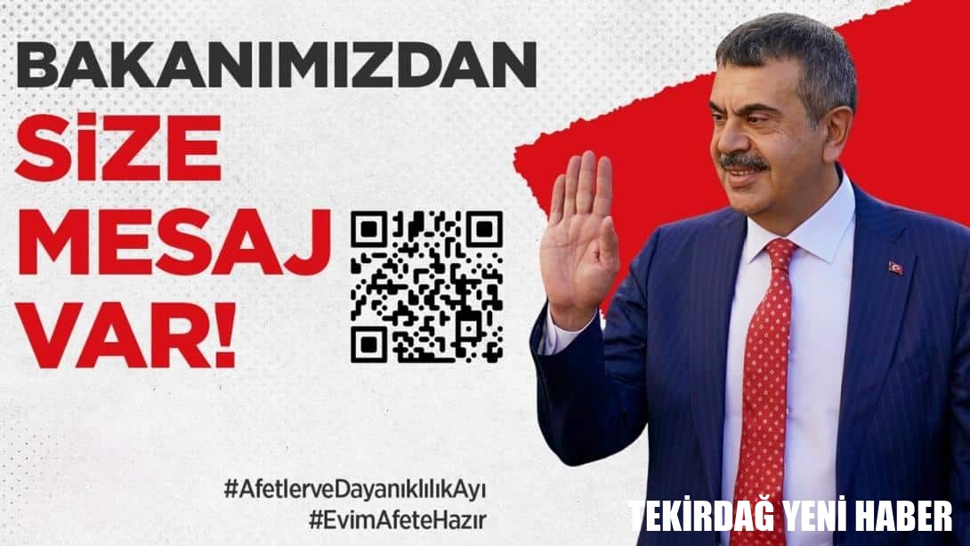 Afetler ve Dayanıklılık Ayı Kapsamında Okullarda Eş Zamanlı Tatbikat Uygulanacak