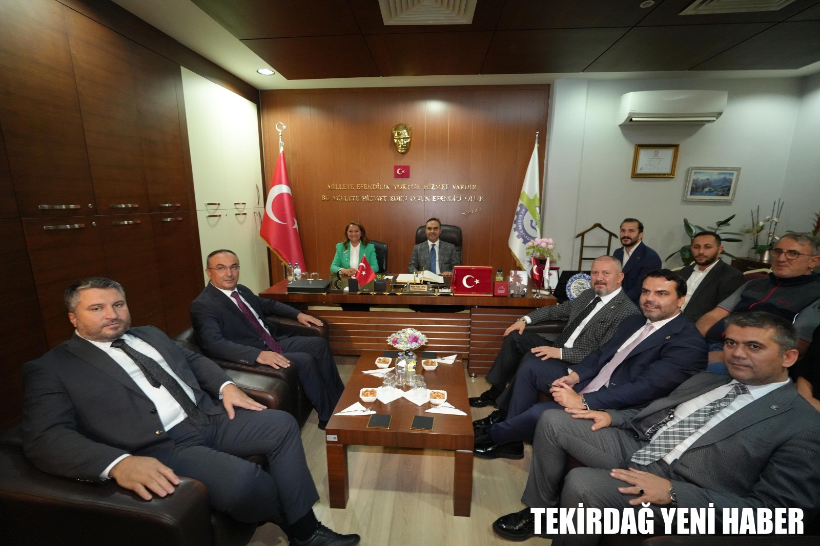 Bakan Kacır ve Vali Soytürk Ergene Belediyesini Ziyaret Etti