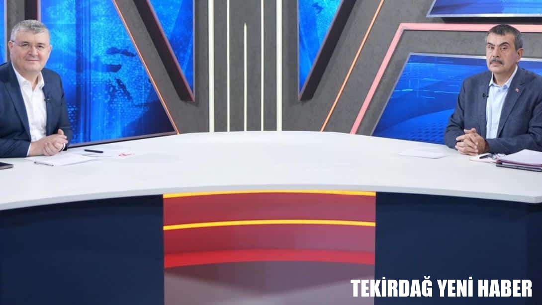 Bakan Tekin, Kanal 7 TV’de Eğitim Gündemini Değerlendirdi