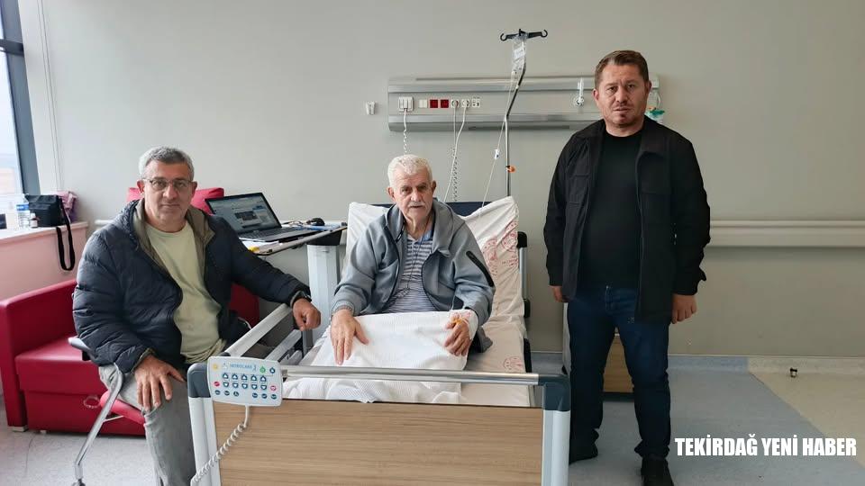  Gazeteci Ruhan Yalçın ve Gazeteci Ferhat Akgün den Ersin Bilmeç’e ziyaret