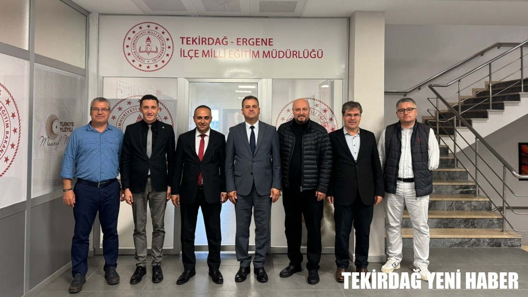 İl Millî Eğitim Müdür Yardımcısı Özgür Parıltı Ergene İlçesini Ziyaret Etti