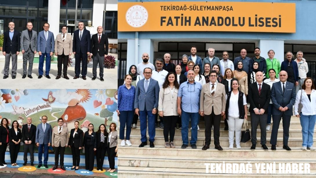 İl Millî Eğitim Müdürü Dr. Aziz Yeniyol Süleymanpaşa İlçesinde Okul Ziyaretlerinde Bulundu