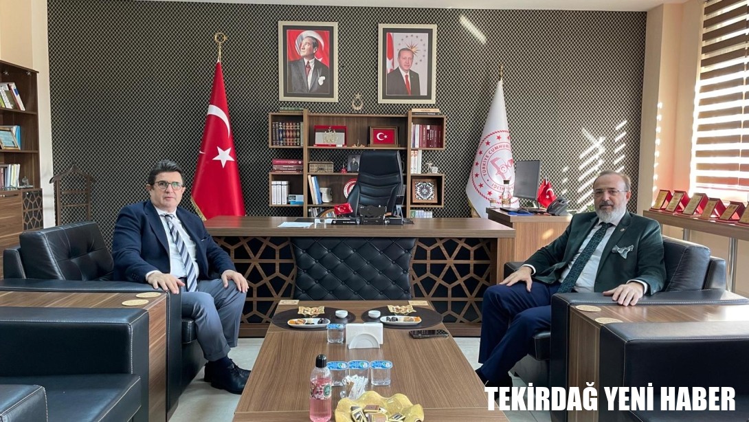 İl Millî Eğitim Müdürü Dr. Aziz Yeniyol’a Mustafa Yel’den Ziyaret