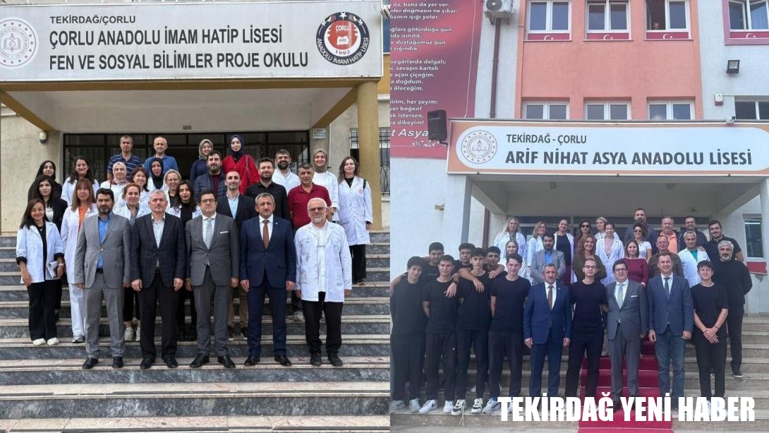 İl Millî Eğitim Müdürü Dr. Aziz Yeniyol’dan Çorlu’da Okul Ziyaretleri