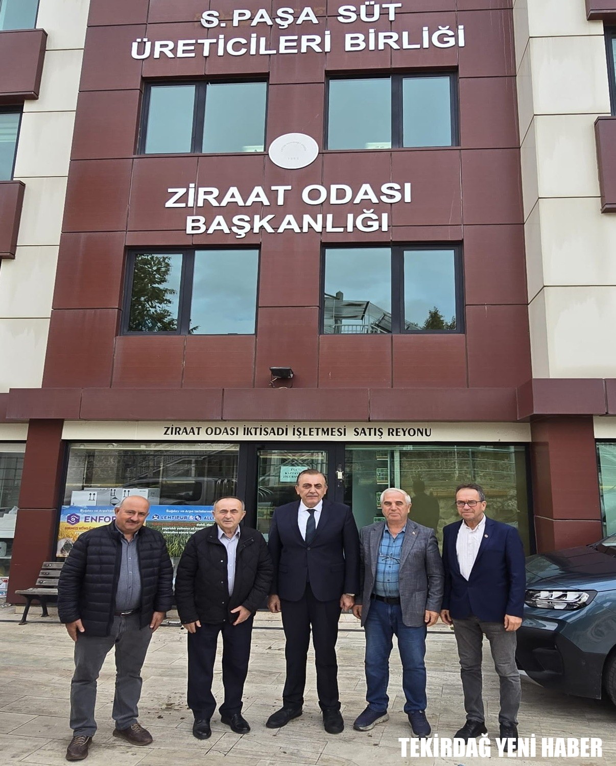Kaymakamı  Mahmut Nedim TUNÇER, Tekirdağ Ziraat Odası Başkanı İmdat SAYGI ve Süleymanpaşa Süt Üreticileri Birliği Başkanı…