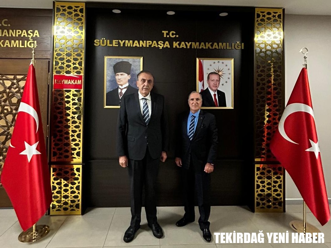 Kaymakamı  Mahmut Nedim TUNÇER, Türk Böbrek Vakfı Tekirdağ Diyaliz Merkezleri Koordinatörü Ali ARDA’nın ziyaretini makamında kabul etti.
