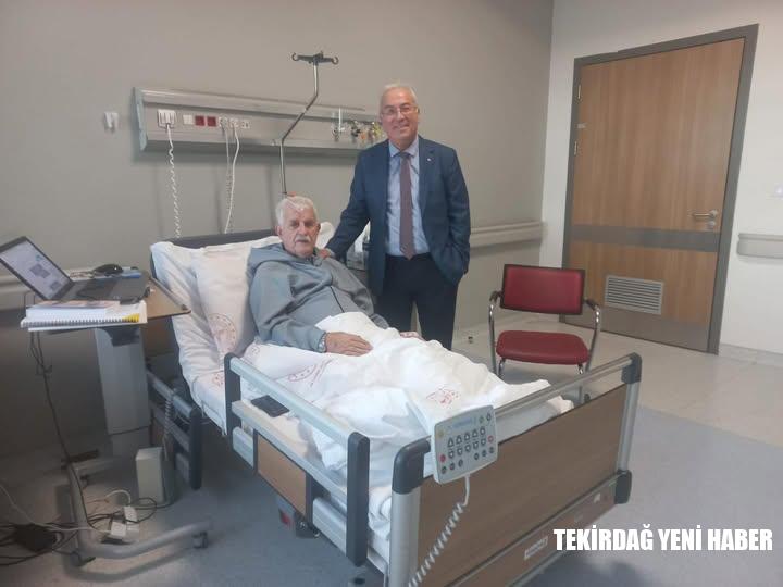 Prof. Dr. Erdoğan Gültekin’den Gazeteci Ersin Bilmeç’e Geçmiş Olsun Ziyareti