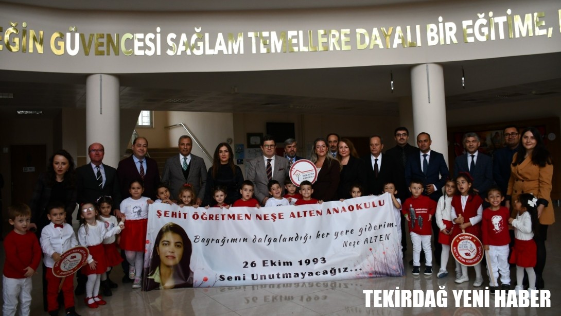 Şehit Öğretmen Neşe Alten Anaokulundan Anlamlı Anma Etkinliği