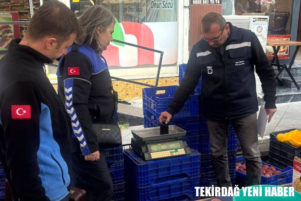 Süleymanpaşa Belediyesi’nden Semt Pazarlarında Ölçü ve Tartı Denetimi