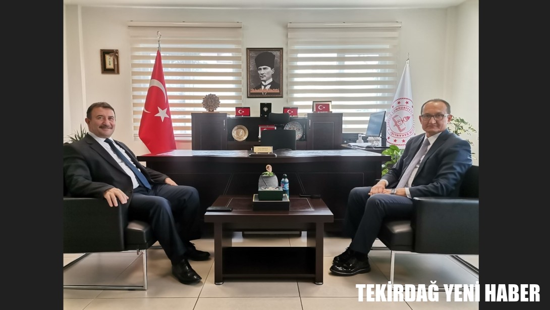 Tekirdağ Vali Yardımcısı  Mustafa ÇEK, İlçe Milli Eğitim Müdürlüğümüzü Ziyaret Etti.