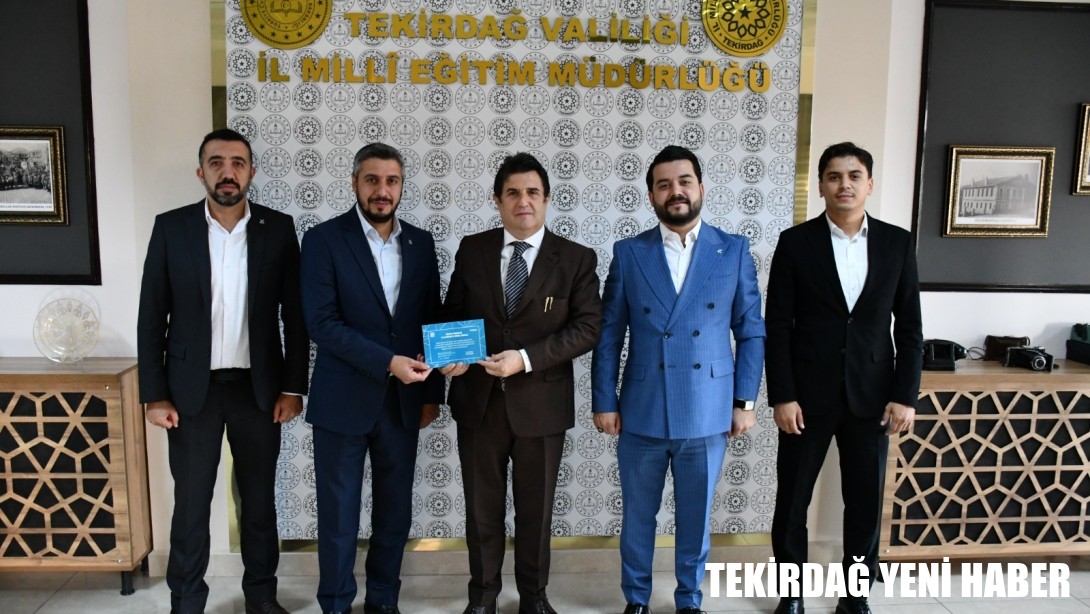 TÜGVA Tekirdağ İl Temsilcisi Bayram Akın’dan İl Millî Eğitim Müdürü Dr. Aziz Yeniyol’a Ziyaret