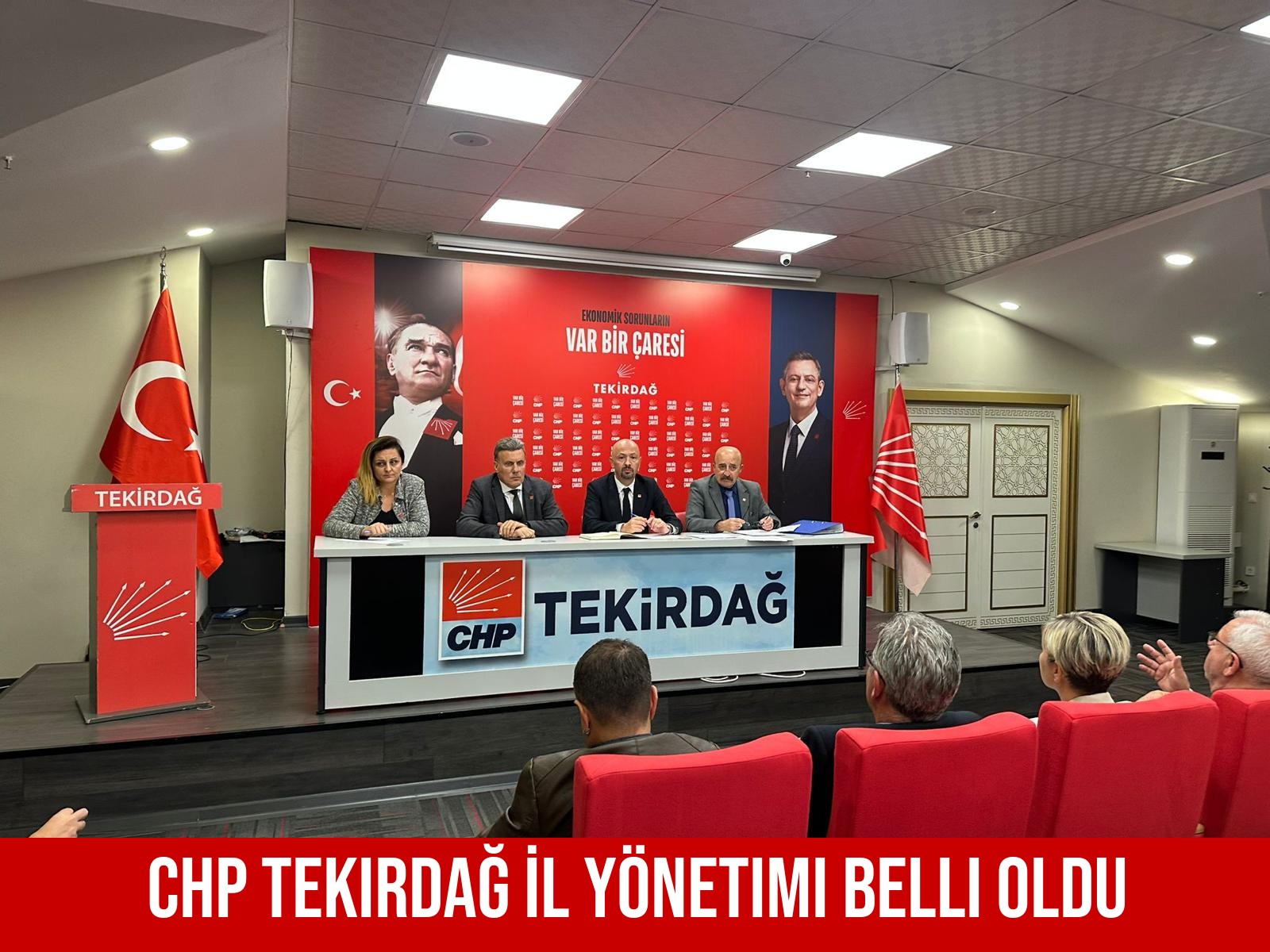 CHP Tekirdağ İl Yönetimi Belli Oldu