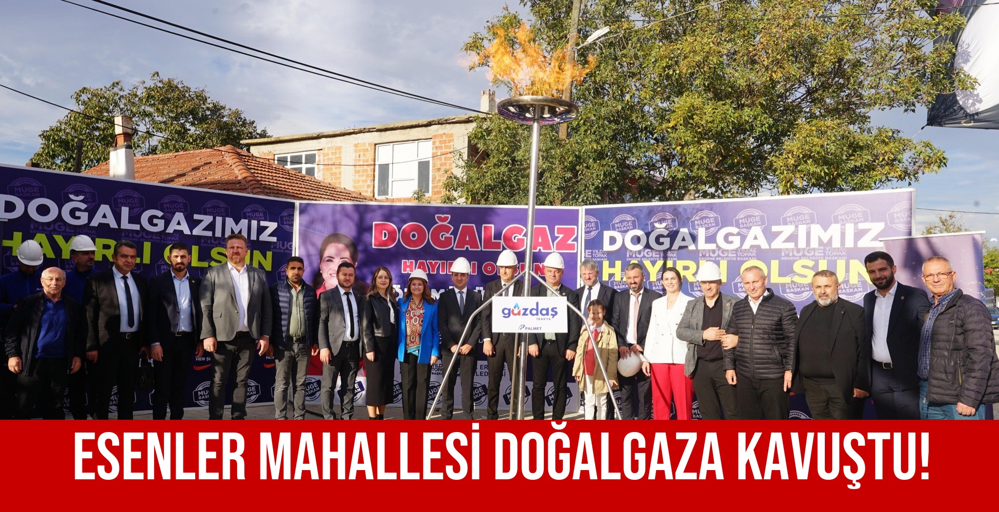 ESENLER MAHALLESİ DOĞALGAZA KAVUŞTU!