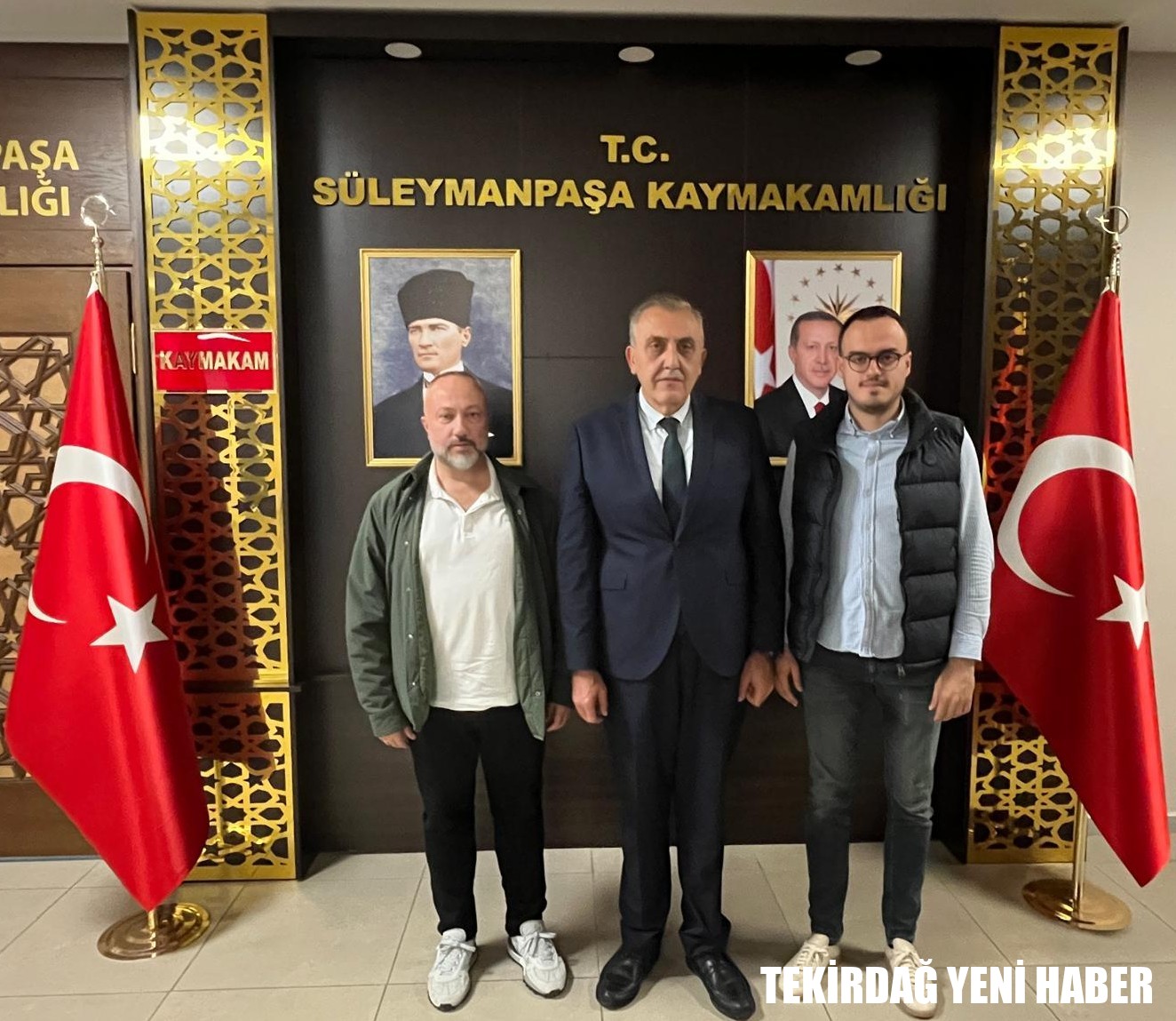 Kaymakamı  Mahmut Nedim TUNÇER, iş insanları Erkan PEHLİVANOĞLU ve İdris PEHLİVANOĞLU’nun ziyaretlerini…