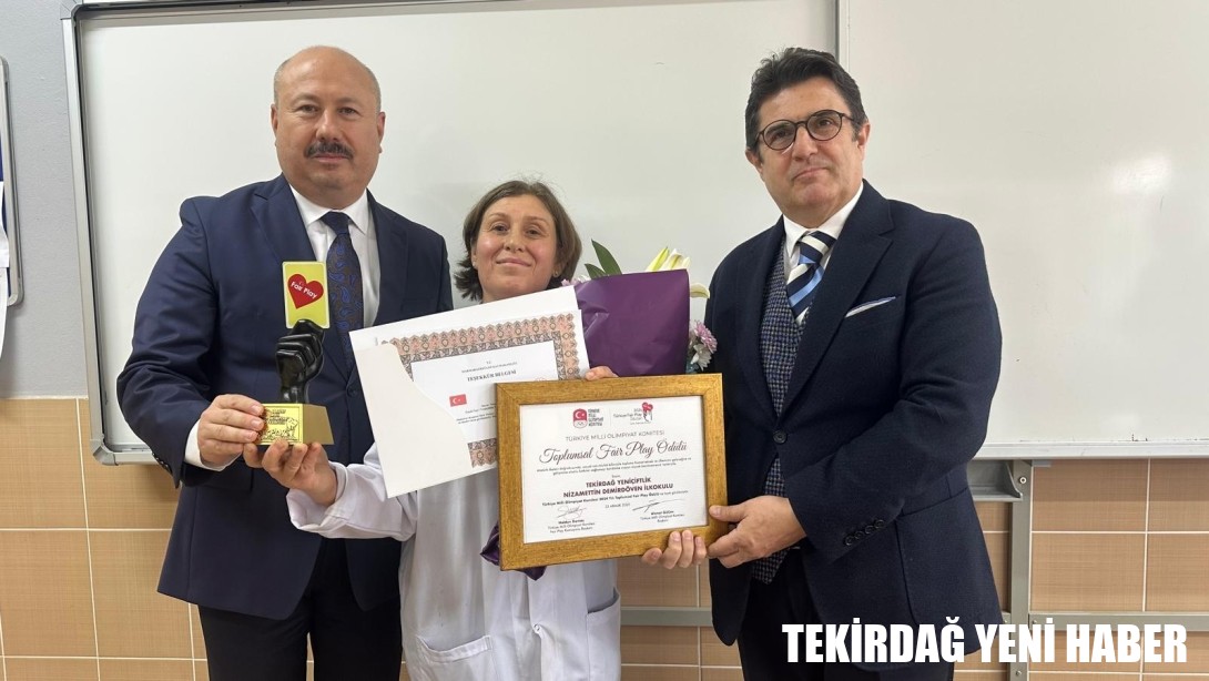 İl Millî Eğitim Müdürü Dr. Aziz Yeniyol, Toplumsal Fair Play Ödülü’ne Layık Görülen Yeniçiftlik Nizamettin Demirdöven İlkokulunu Ziyaret Etti