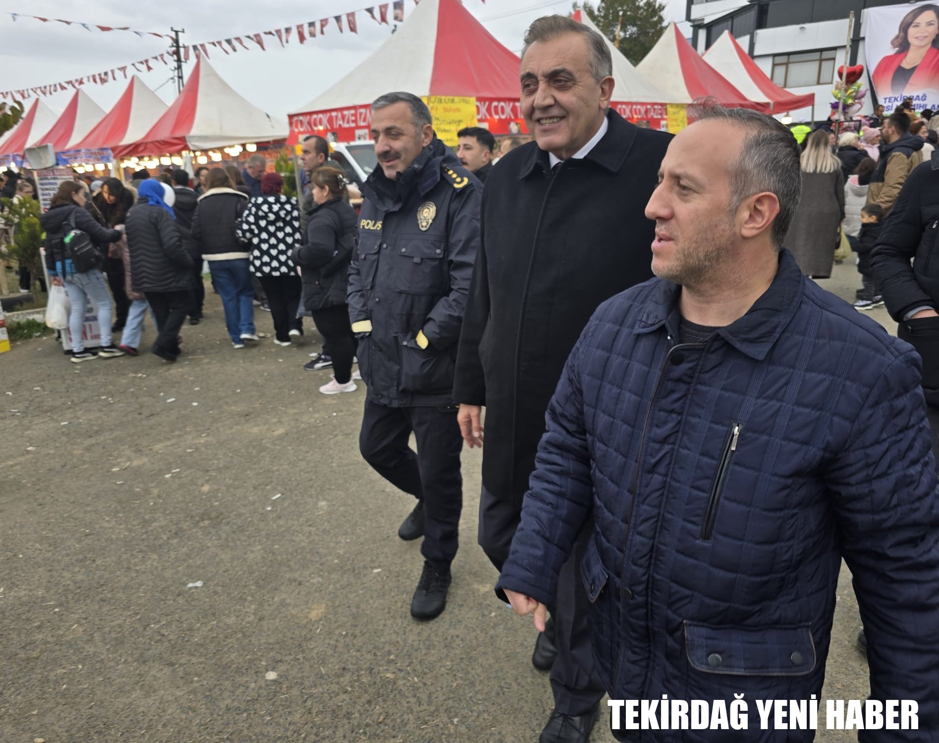 Kaymakamı  Mahmut Nedim TUNÇER, İl Emniyet Müdürü A. Metin TURANLI ile birlikte…
