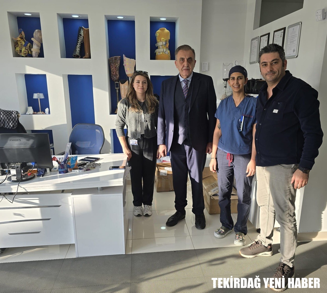 Kaymakamı  Mahmut Nedim TUNÇER, İlçemizde faaliyet gösteren Proteknik Protez Ortez Uygulama Merkezini ziyaret etti