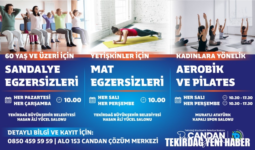 TEKİRDAĞLI KADINLAR BÜYÜKŞEHİR’İN ETKİNLİKLERİNDE SPORLA BULUŞUYOR