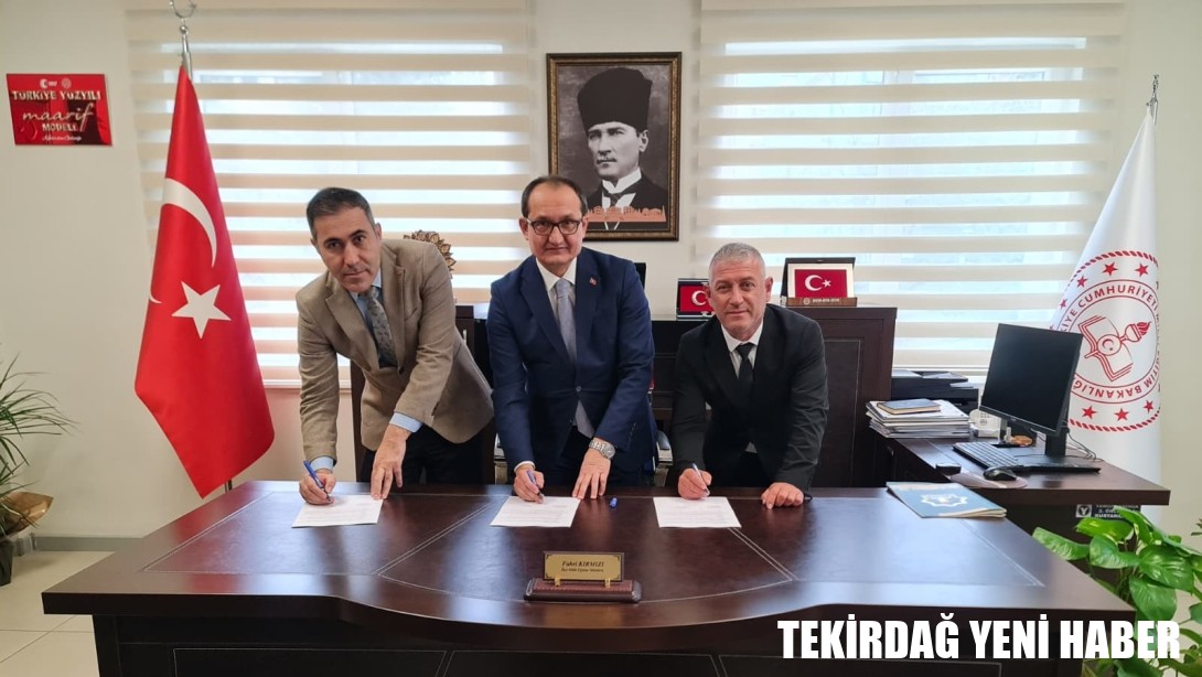 Yaygın Eğitim Faaliyetleri Kapsamında Mesleki ve Teknik Kurslar Düzenlenmesine Dair Protokol Müdürlüğümüzde İmzalandı