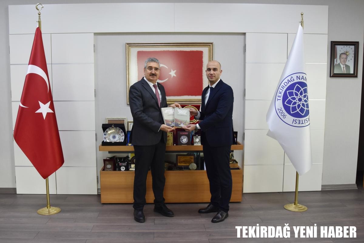 BASIN İLAN KURUMU TEKİRDAĞ BÖLGE MÜDÜRÜ ÖKKEŞ BUĞRA ATILGAN’DAN ÜNİVERSİTEMİZ REKTÖRÜNE ZİYARET