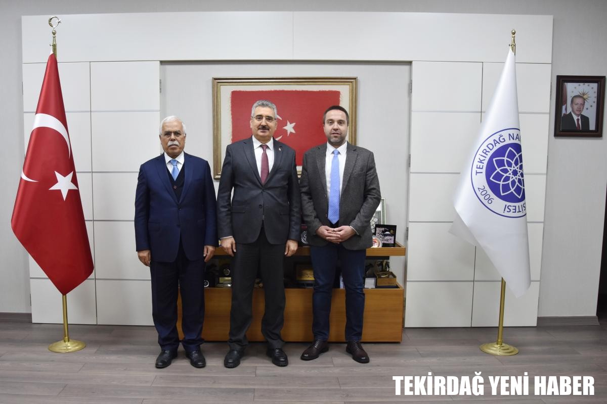 BATI TRAKYA KOZLUKEBİR BELEDİYE BAŞKANI ERDEM HÜSEYİN’DEN ÜNİVERSİTEMİZ REKTÖRÜNE ZİYARET