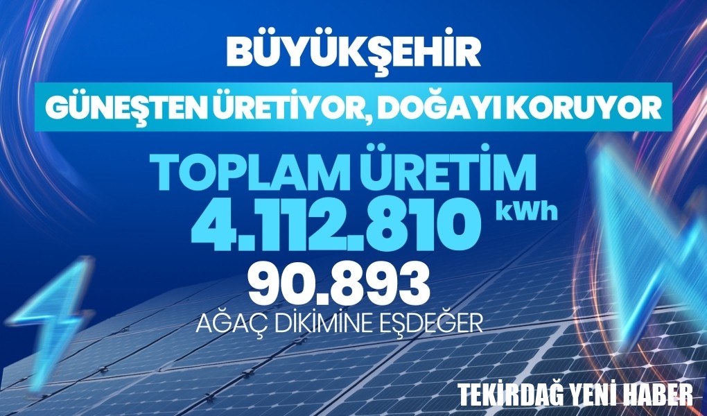 BÜYÜKŞEHİR GÜNEŞTEN ÜRETİYOR, DOĞAYI KORUYOR